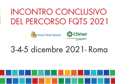 A Roma dal 3 al 5 dicembre, la formazione quadri per il terzo settore