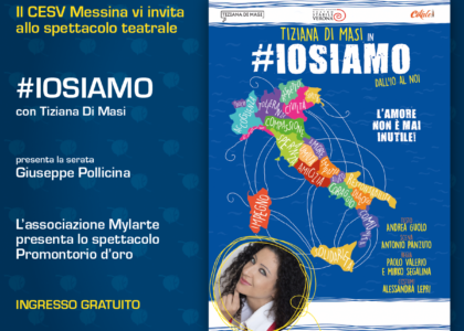26 giugno a Milazzo ,#Iosiamo il monologo con Tiziana Di Masi