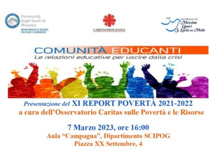 XI Report Povertà 2021/2022 presentazione e tavola rotonda 7 marzo 2023