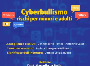 23 marzo, Il CEPAS organizza l’incontro “Cyberbullismo: rischi per minori e adulti”