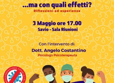 3 maggio, Riflessioni ed esperienze “Il Covid un ricordo… ma con quali effetti?”