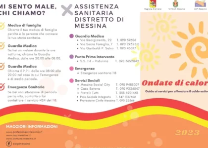Comune di Messina, Piano operativo locale per la prevenzione degli effetti del caldo sulla salute