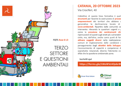 Seminario FQTS Sicilia: Terzo settore e questioni ambientali