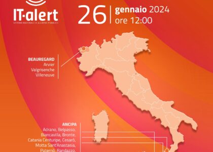 Protezione civile, venerdì nuovo test IT-alert nella Sicilia orientale: tutti i Comuni interessati
