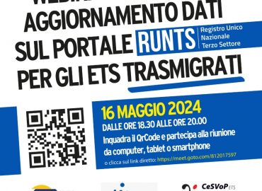 RUNTS e aggiornamento dati: webinar per gli ETS siciliani trasmigrati