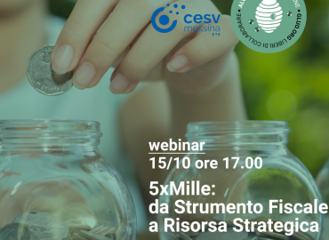 “5xmille: da strumento fiscale a risorsa strategica”: iscrizioni entro il 12 ottobre