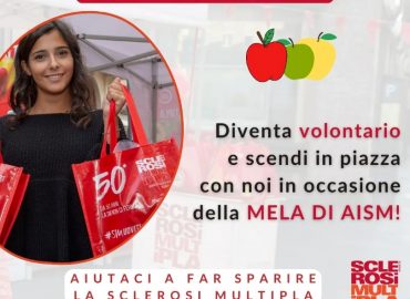 Sclerosi multipla: “La mela di AISM” nelle piazze dal 4 al 6 ottobre