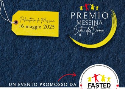 Messina Città del Dono: la premiazione venerdì 16 maggio al PalaCultura