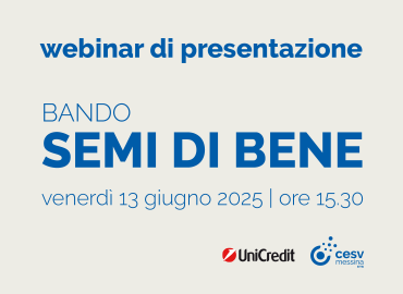 “Semi di Bene”: il 13 giugno webinar di presentazione ad accesso libero