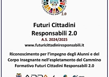 Futuri Cittadini Responsabili: nel 2024-2025 premiate scuole del Messinese
