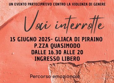 “Voci interrotte” contro la violenza di genere il 15 giugno a Piraino