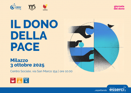 Il Dono della Pace: venerdì 3 ottobre a Milazzo l’incontro con gli studenti