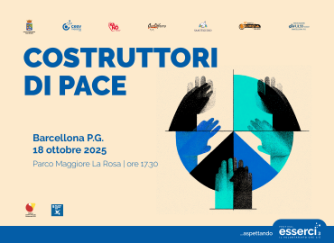 “Costruttori di Pace”: sabato 18 l’incontro a Barcellona Pozzo di Gotto