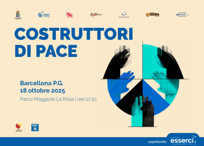 “Costruttori di Pace”: sabato 18 l’incontro a Barcellona Pozzo di Gotto