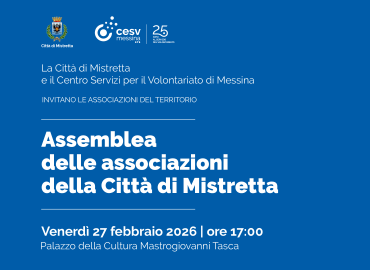 Assemblea delle associazioni della Città di Mistretta venerdì 27 febbraio