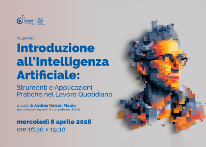Introduzione all’Intelligenza Artificiale: mercoledì 8 aprile il webinar del CESV