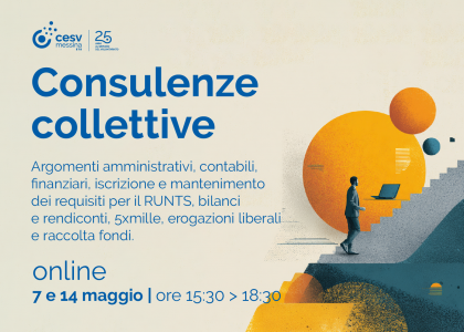 Le “Consulenze collettive” del CESV: nuovi appuntamenti il 7 e il 14 maggio