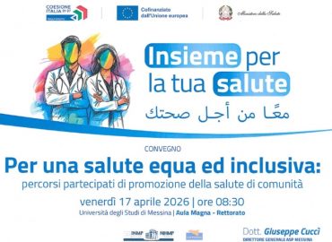 Per una salute equa e inclusiva: anche il CESV al convegno ASP Messina