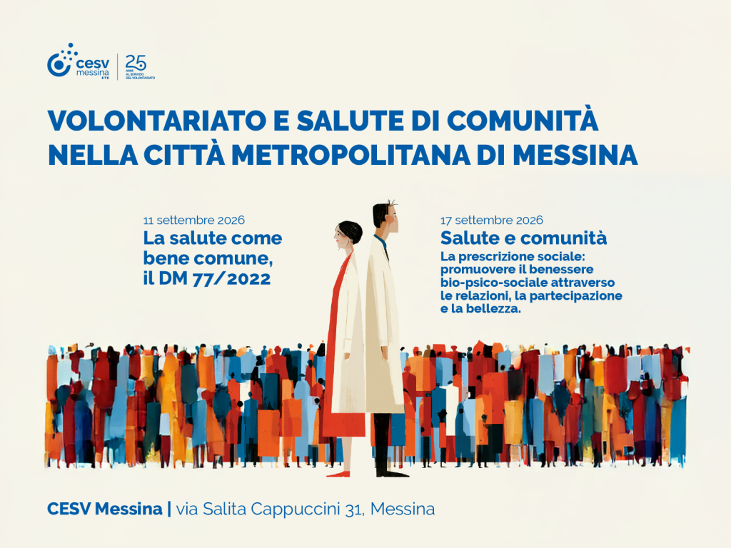 Salute di comunità, a settembre prosegue il percorso formativo del CESV Messina