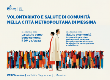 Salute di comunità, a settembre prosegue il percorso formativo del CESV Messina