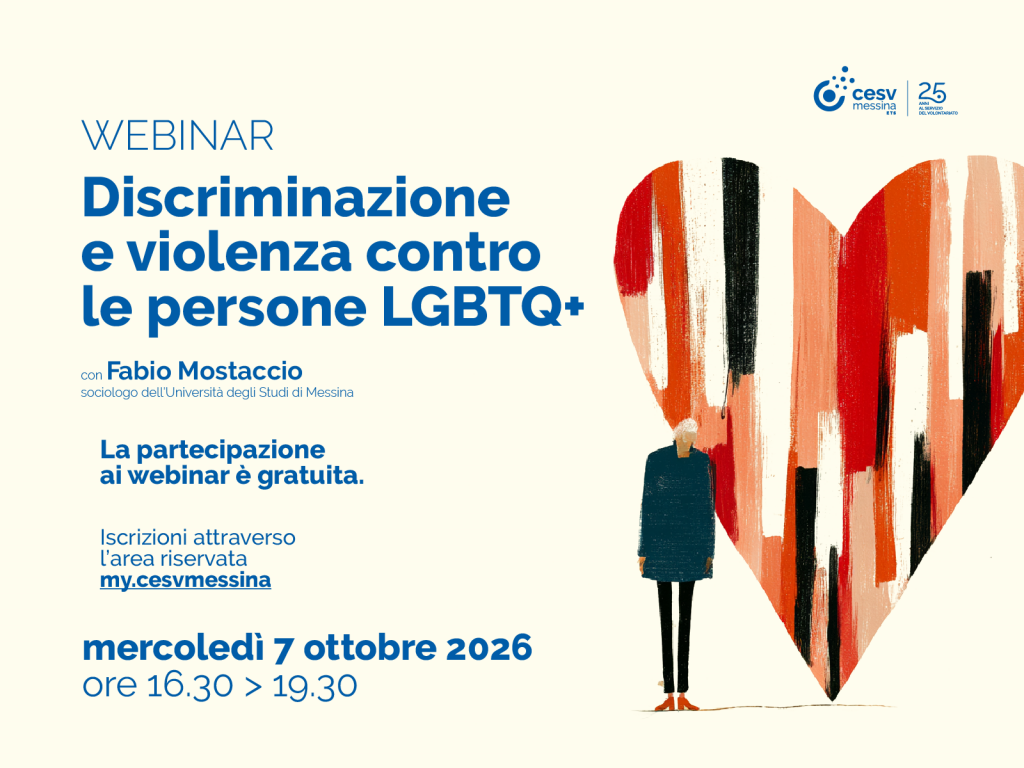 Discriminazione e violenza contro le persone LGBTQ+: webinar il 7 ottobre (anche su Gluo)