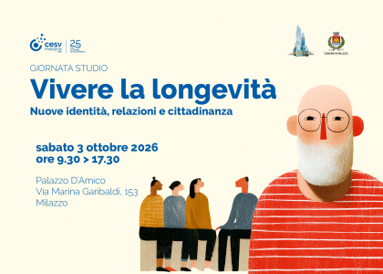 Vivere la longevità: a Milazzo il 3 ottobre il nuovo appuntamento per i 25 anni del CESV